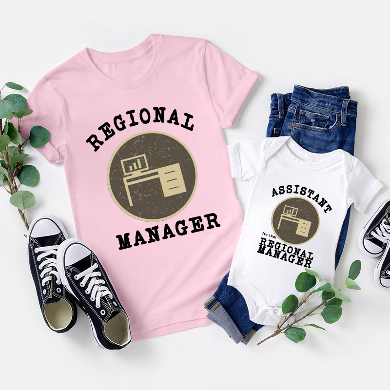 Regional Manager Assistant To The Regional Manager Matching T-Shirts