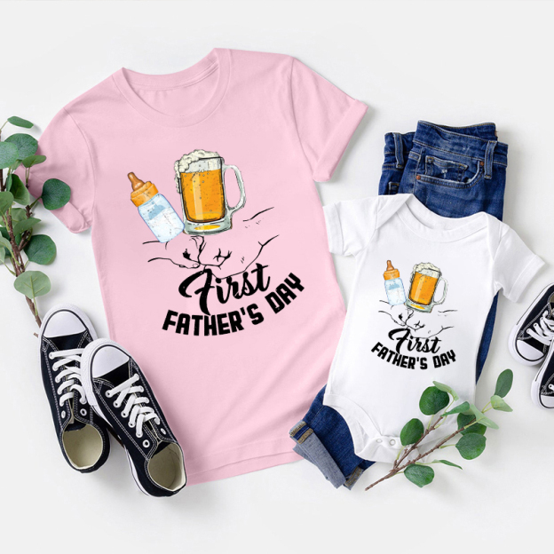 First Father's Day Cheers Gift Shirts