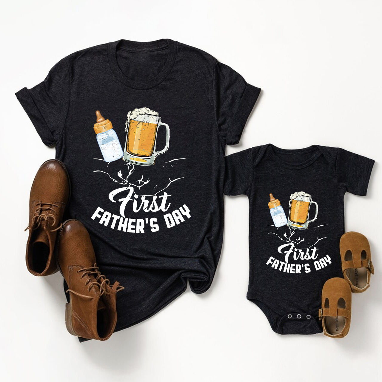 First Father's Day Cheers Gift Shirts
