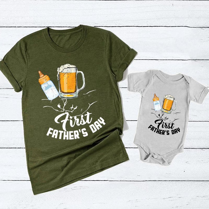 First Father's Day Cheers Gift Shirts