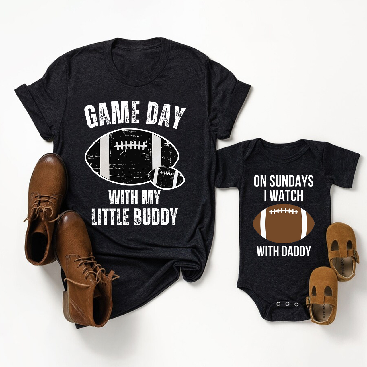 Game Day With My Little Buddy Father's Day Matching Gift Shirt
