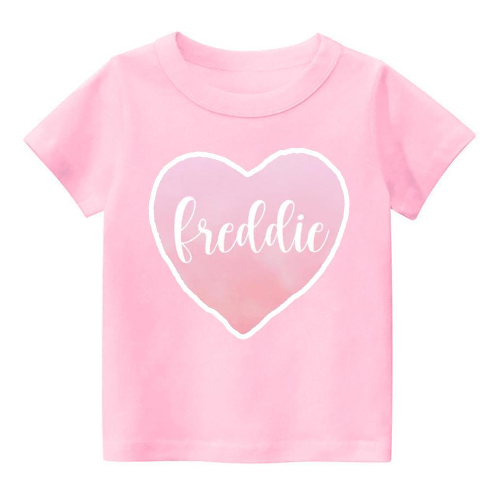 Six Styles Heart Personalized Valentine Kids Shirt