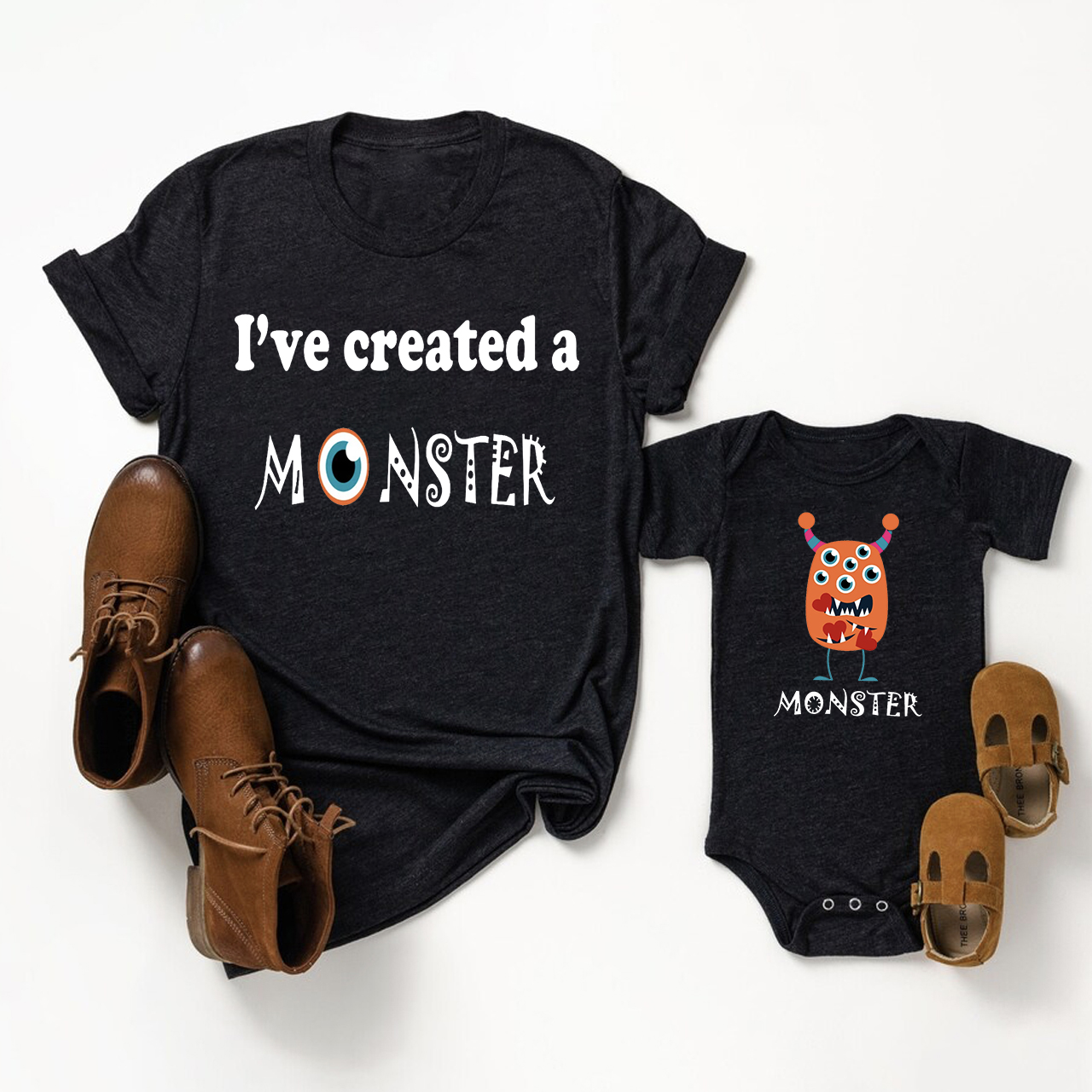 Created a Monster Matching Father's Day Shirt