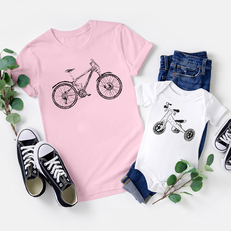 Bike & Tricycle Matching Father's Day Shirt