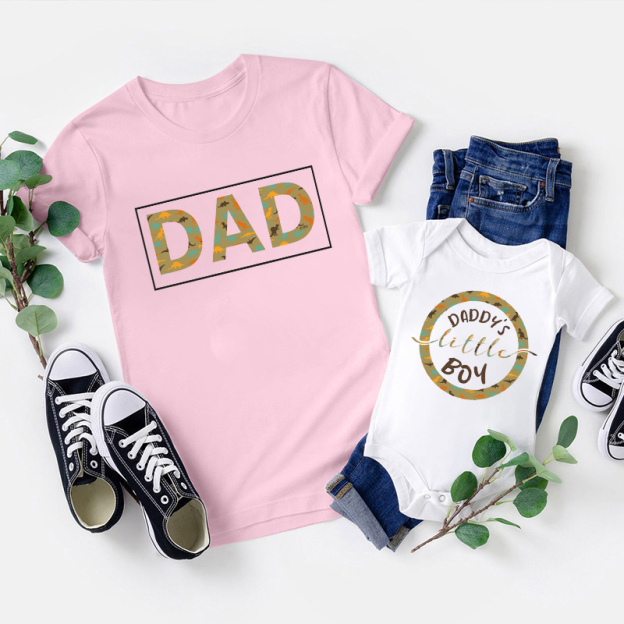 Daddy & Daddy's Boy Dinosaurs Matching Father's Day Shirt