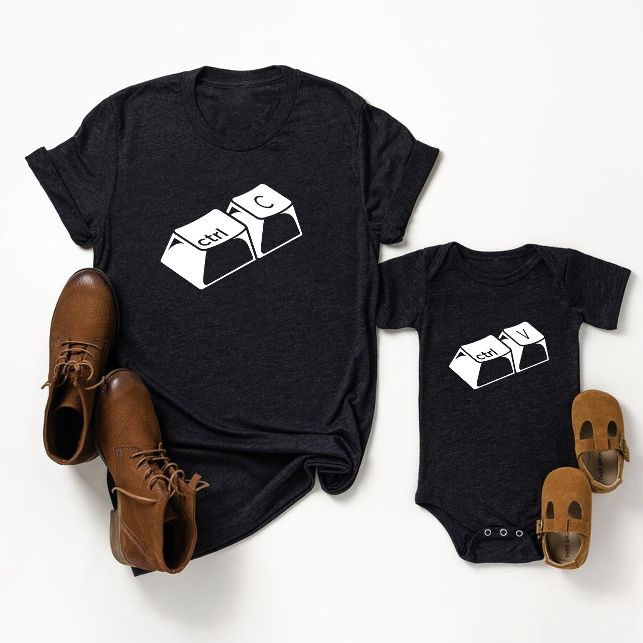 Funny Copy Paste Matching Father's Day Shirt