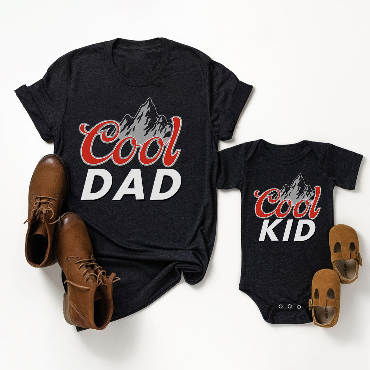 Cool Mountain Matching Father's Day Shirt