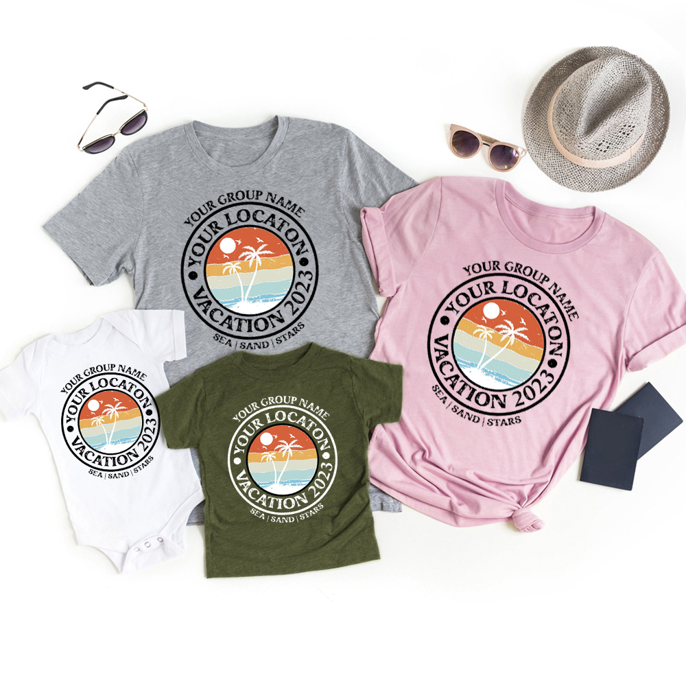 Custom Summer Vacation Shirts For Family Members
