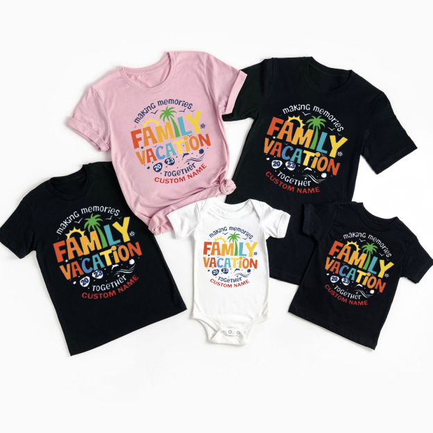 Personalized Family Vacation Making Memories Together Shirts