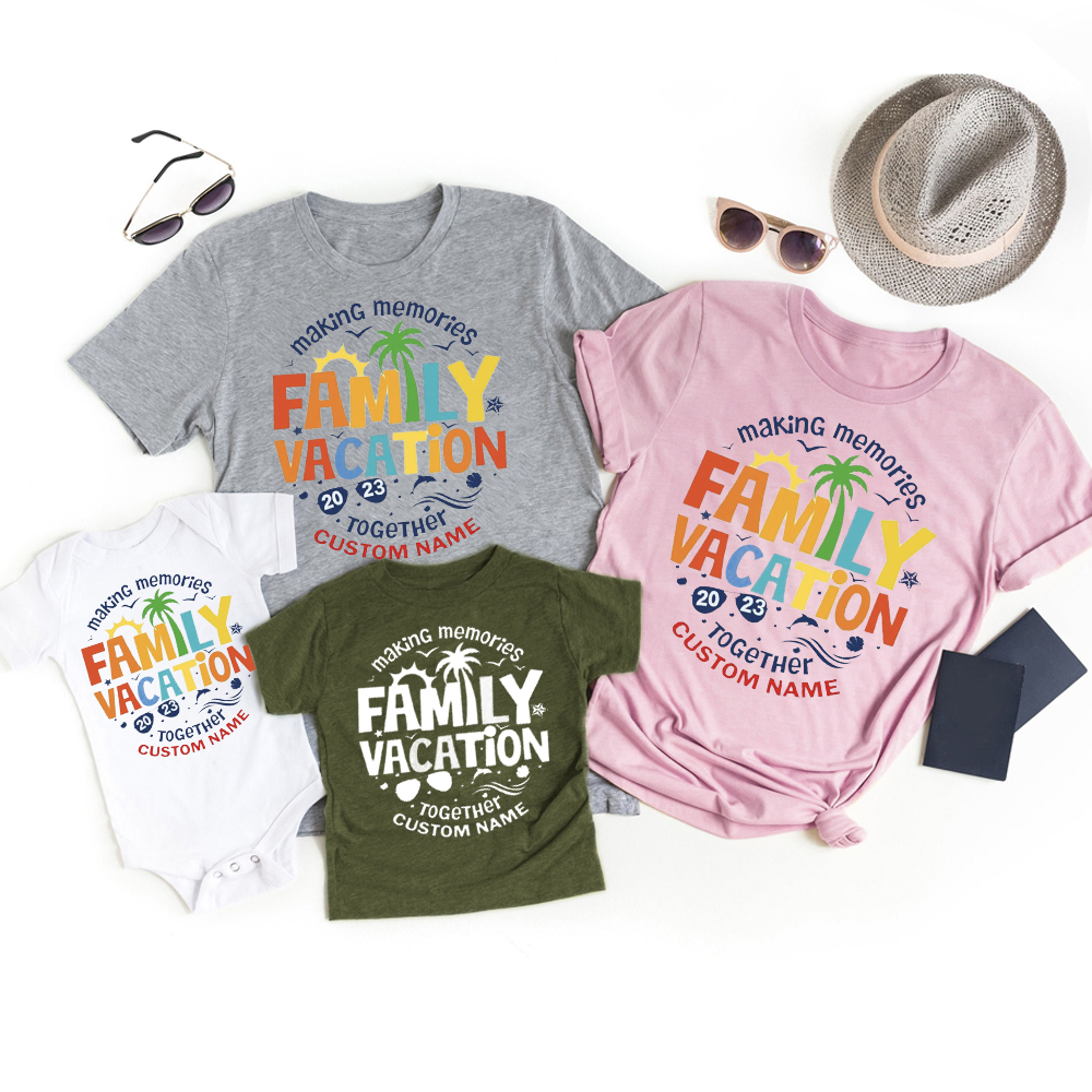 Personalized Family Vacation Making Memories Together Shirts