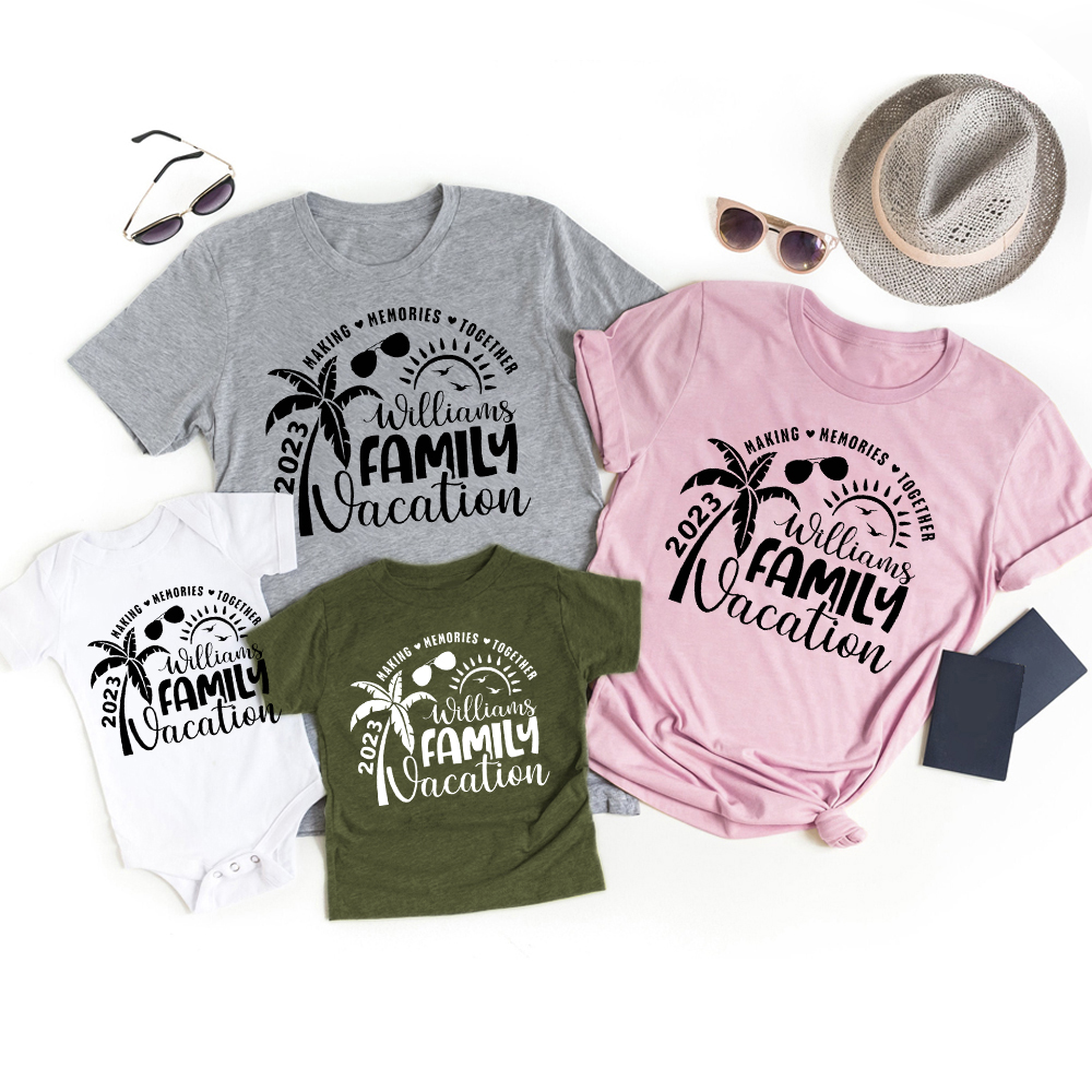 Personalized Summer Family Vacation Memories Shirts