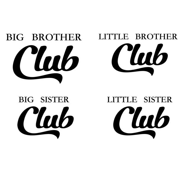 Big Brother Club Tees For Sibling