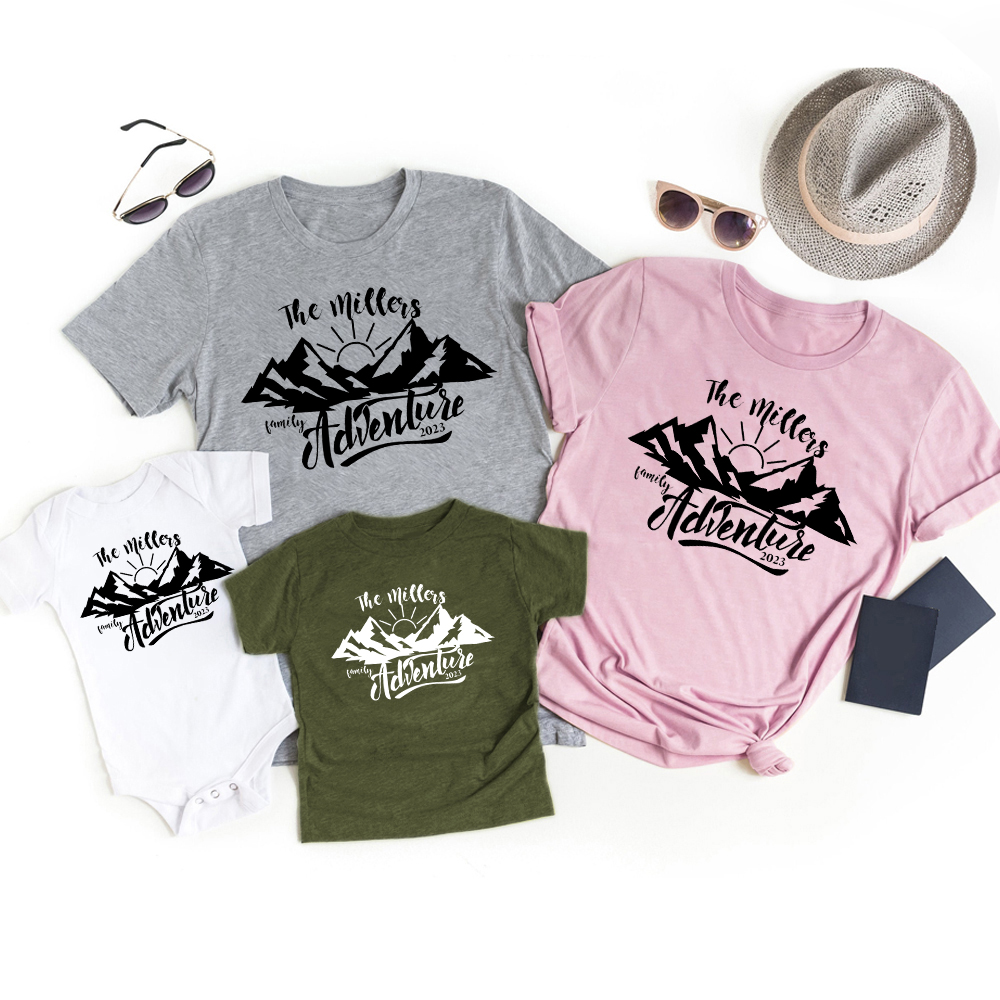 Personalized Family Adventure Vacation Matching Tees