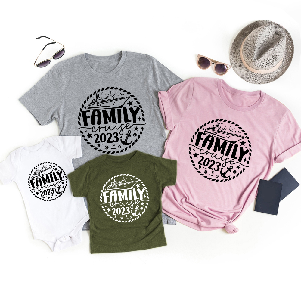 Family Matching Vacation Cruise Squad T-Shirts