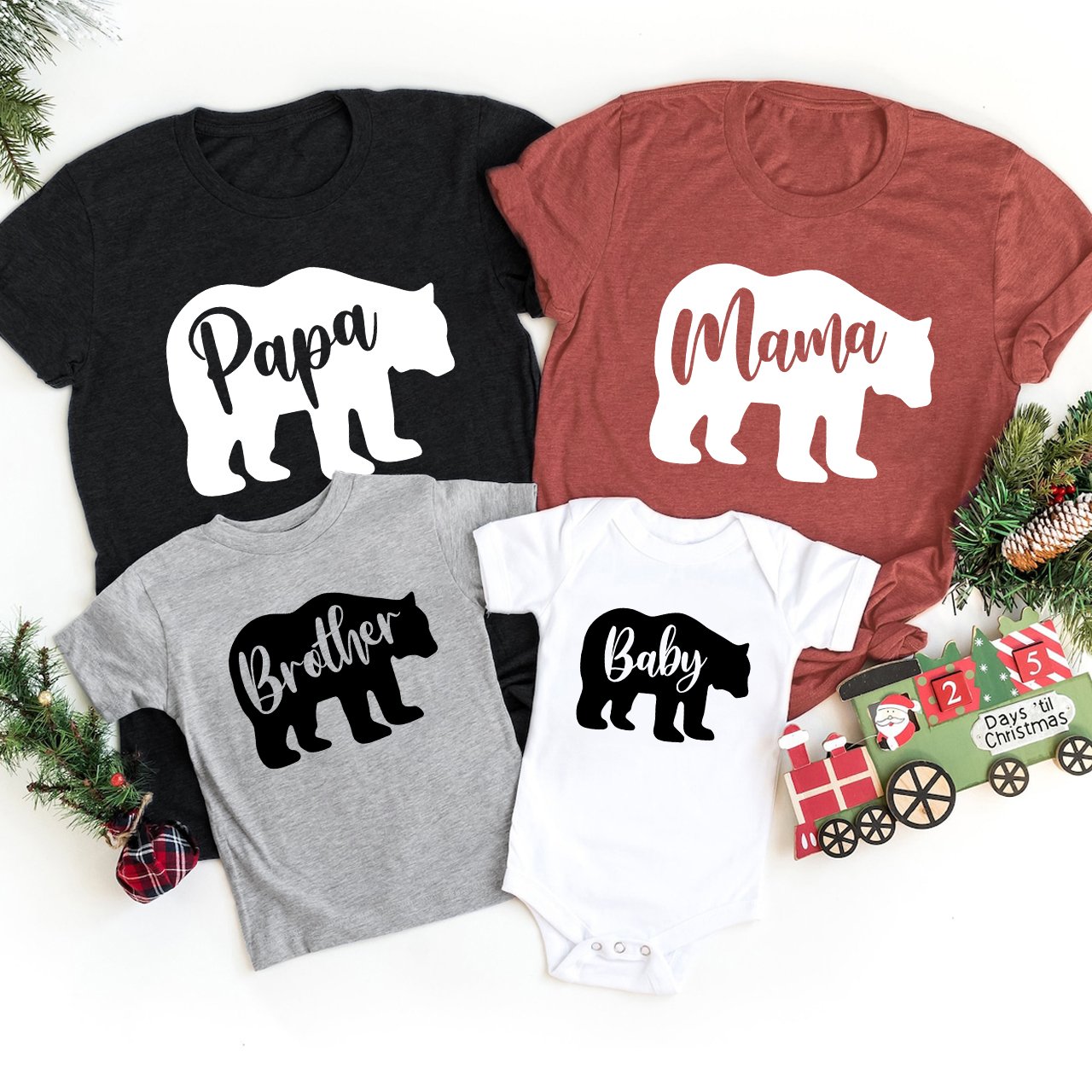 Bear Group Family Matching Shirts