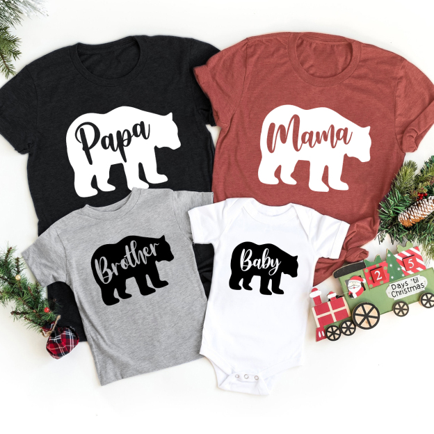 Bear Group Family Matching Shirts