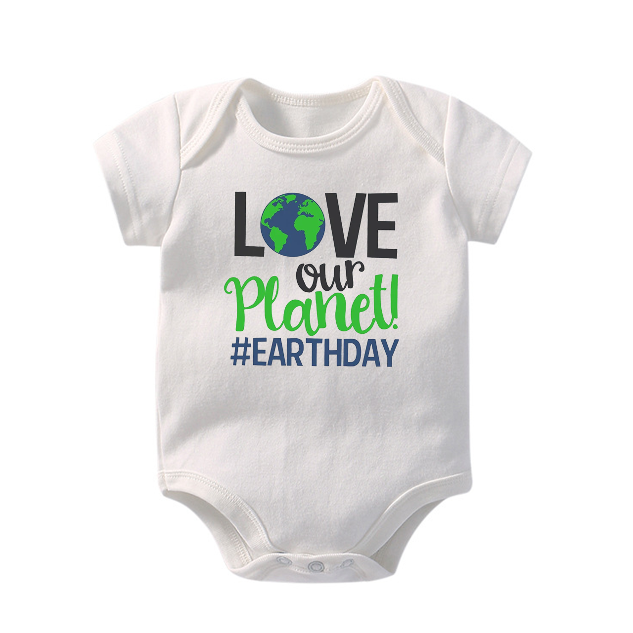 Love Our Planet Earth Day Baby Bodysuit