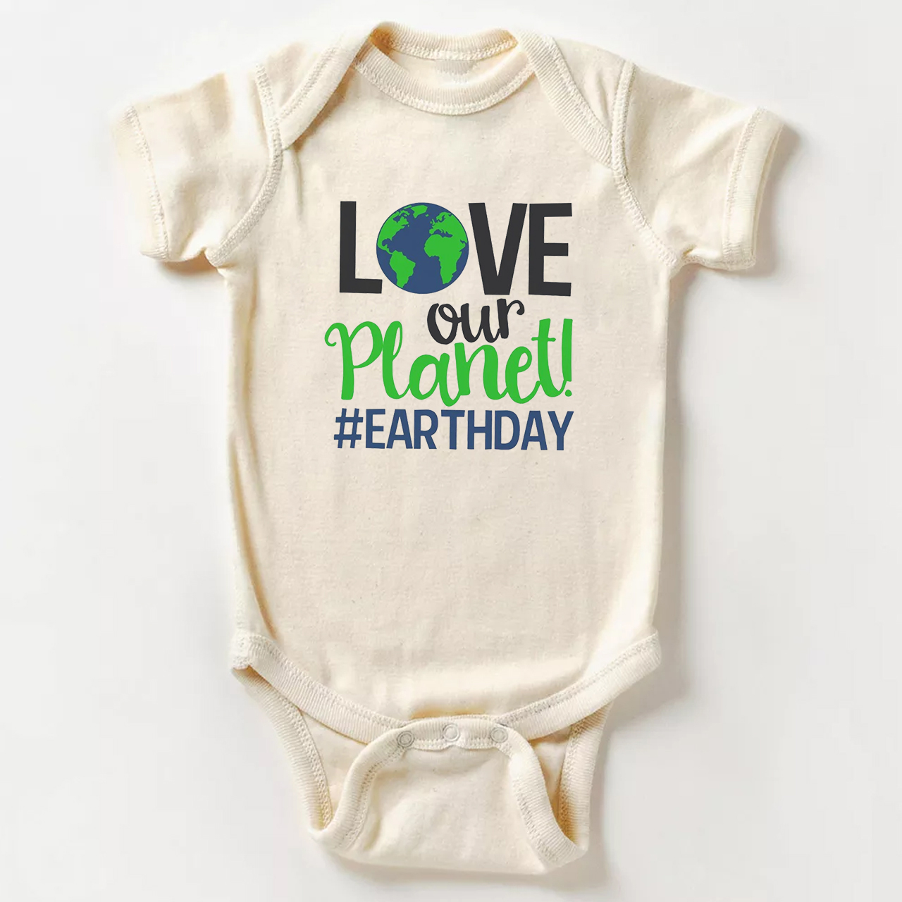 Love Our Planet Earth Day Baby Bodysuit