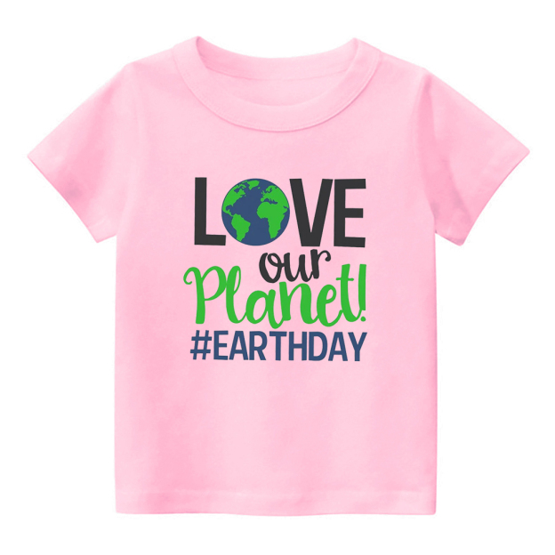 Love Our Planet Earth Day Kids T-Shirt