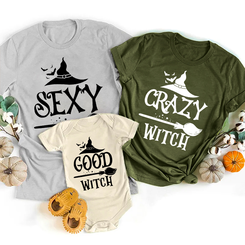 Happy Halloween Matching Witch Shirts