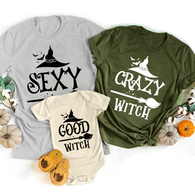 Happy Halloween Matching Witch Shirts