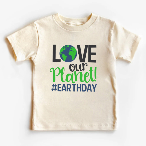 Love Our Planet Earth Day Kids T-Shirt