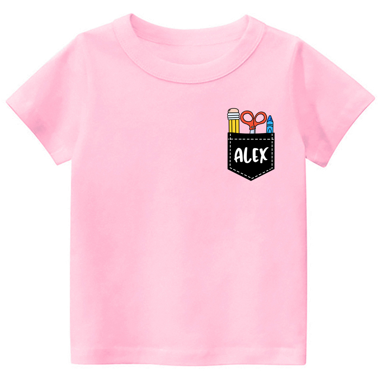 Personalized First Day Of School Pocket Shirt