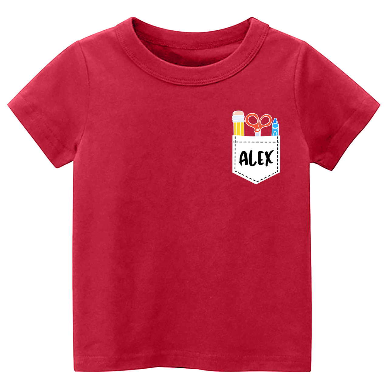 Personalized First Day Of School Pocket Shirt