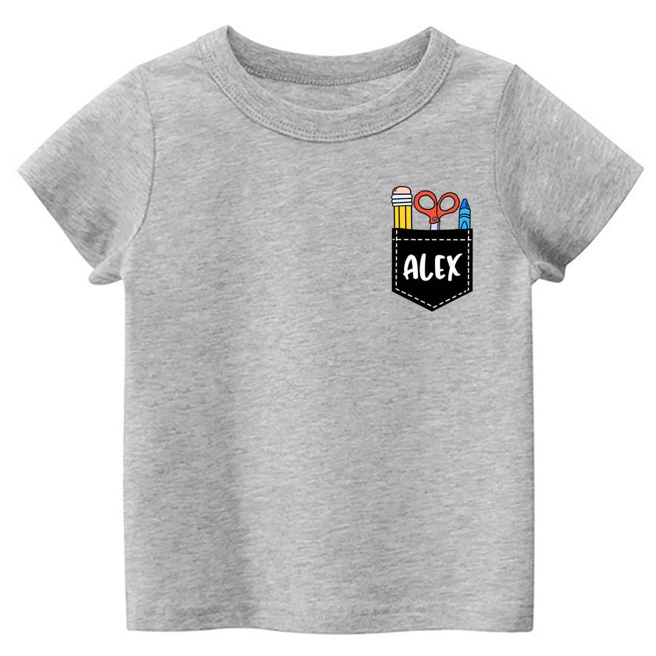 Personalized First Day Of School Pocket Shirt