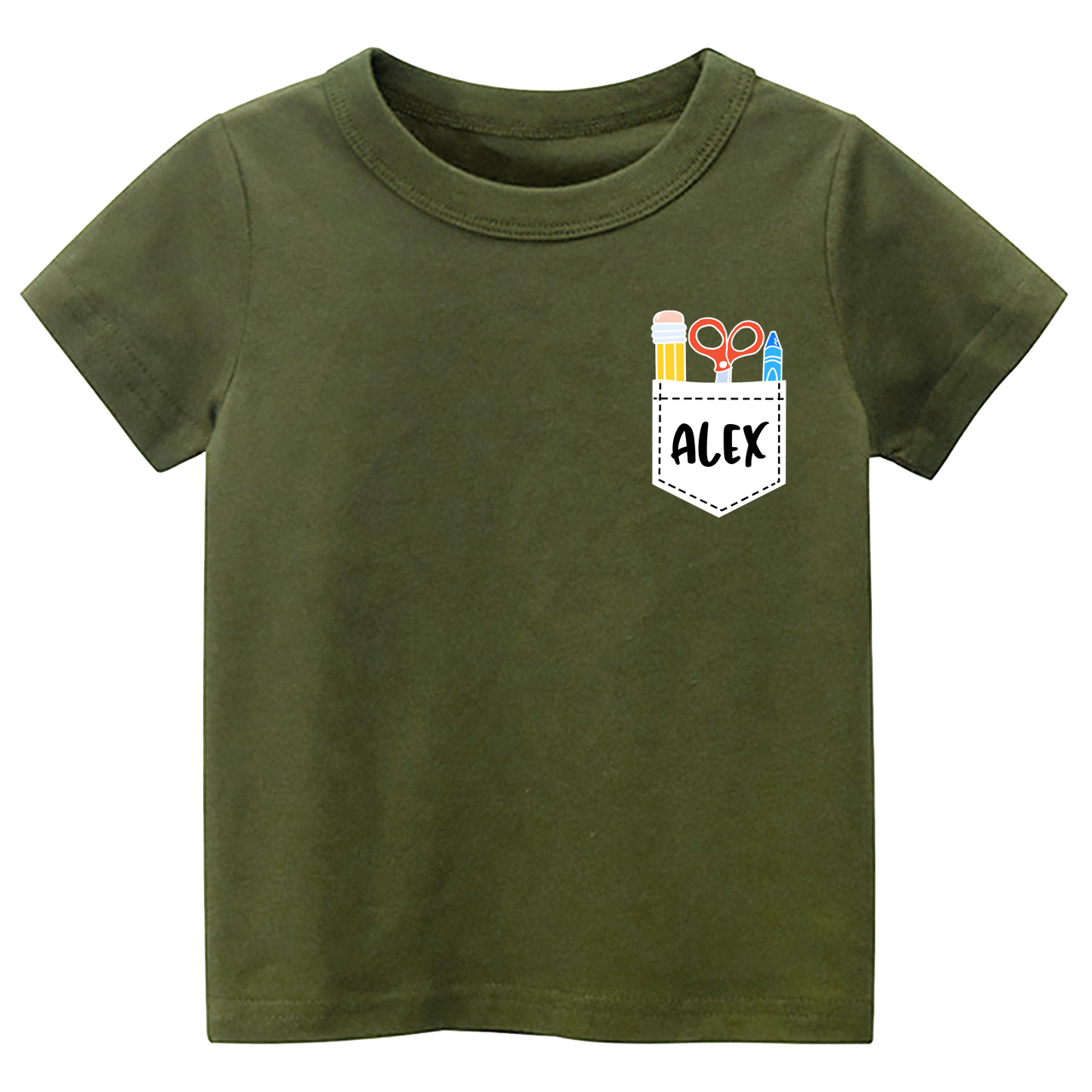 Personalized First Day Of School Pocket Shirt