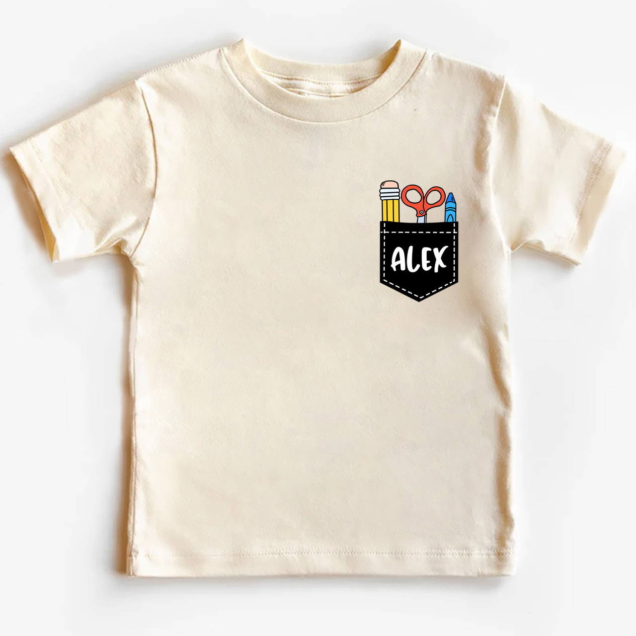 Personalized First Day Of School Pocket Shirt