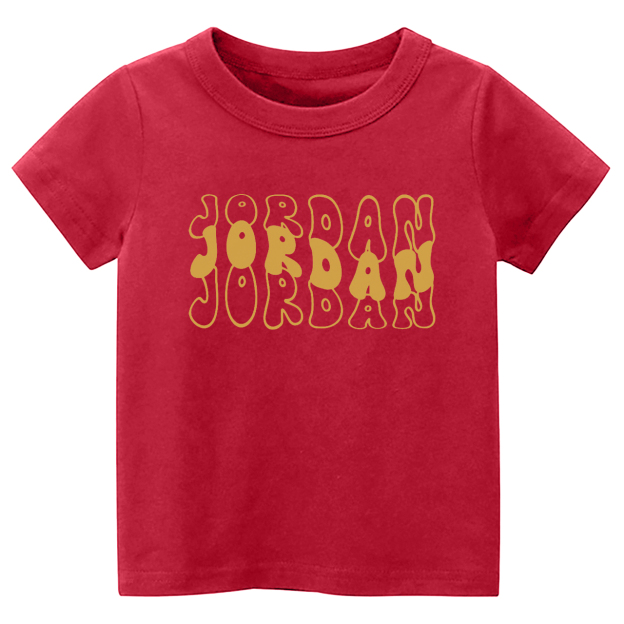 Custom Kids Shirt With Retro Wavy Name 
