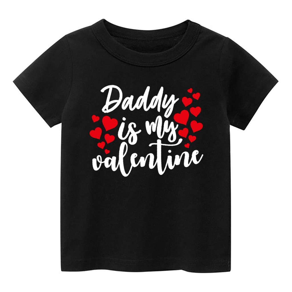 Daddy Is My Valentine Kids Shirt
