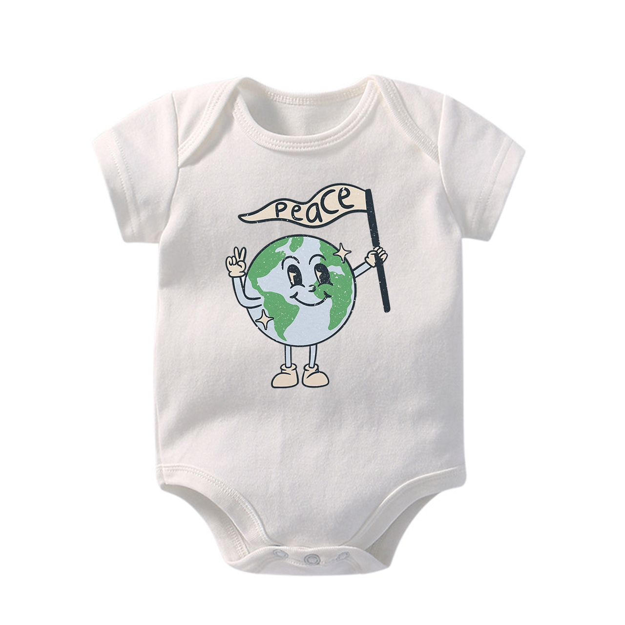 Peace Earth Day Baby Bodysuit