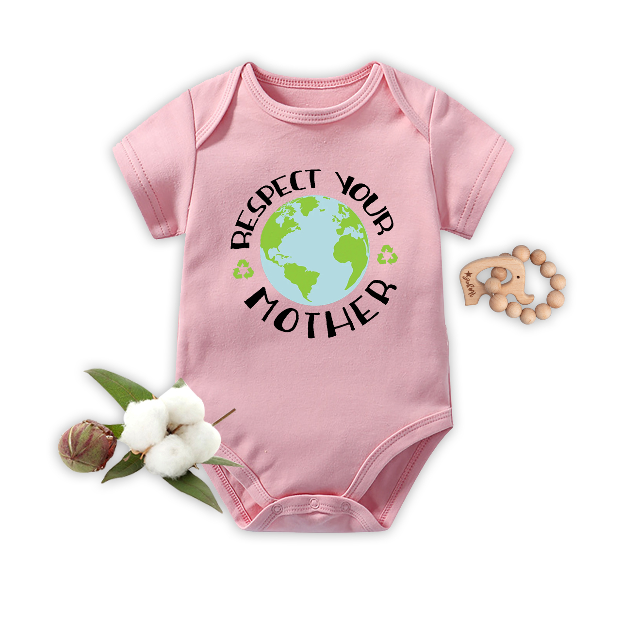 Respect Your Mother Earth Day Baby Bodysuit