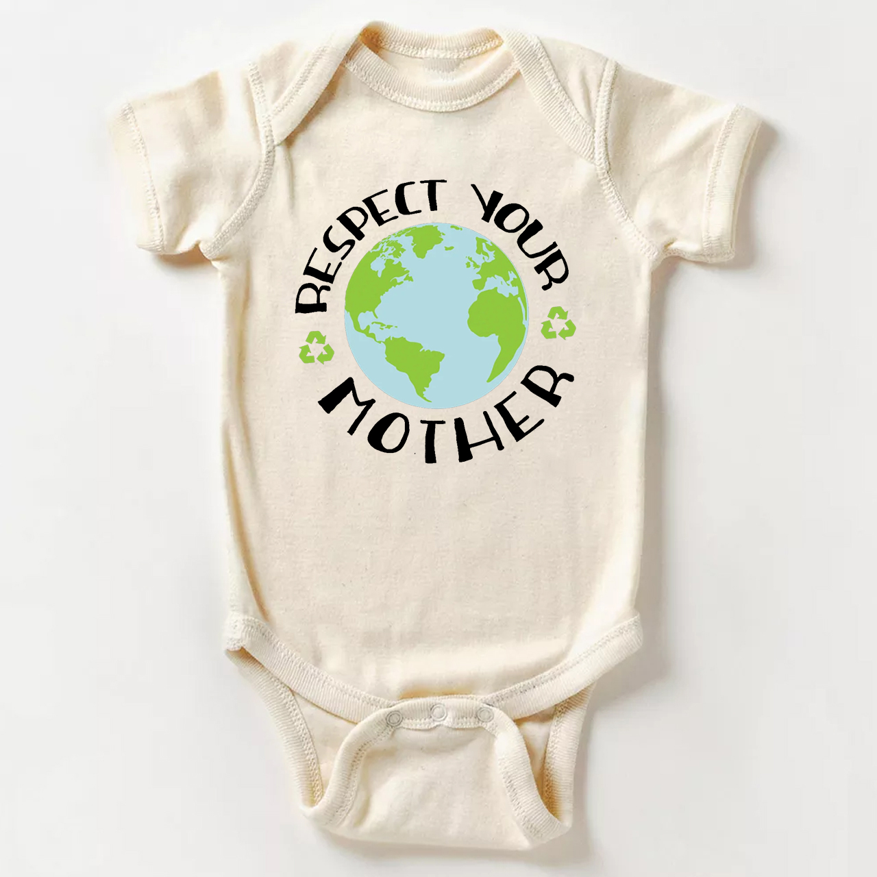 Respect Your Mother Earth Day Baby Bodysuit