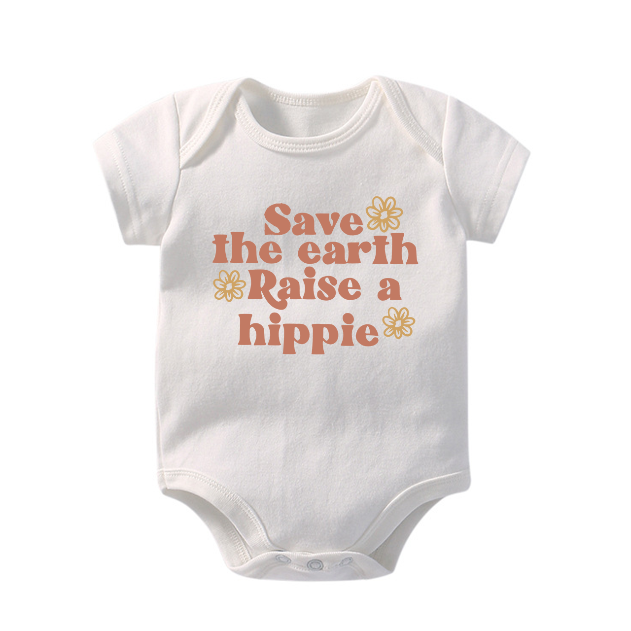 Save The Earth Raise A HippieBaby Bodysuit