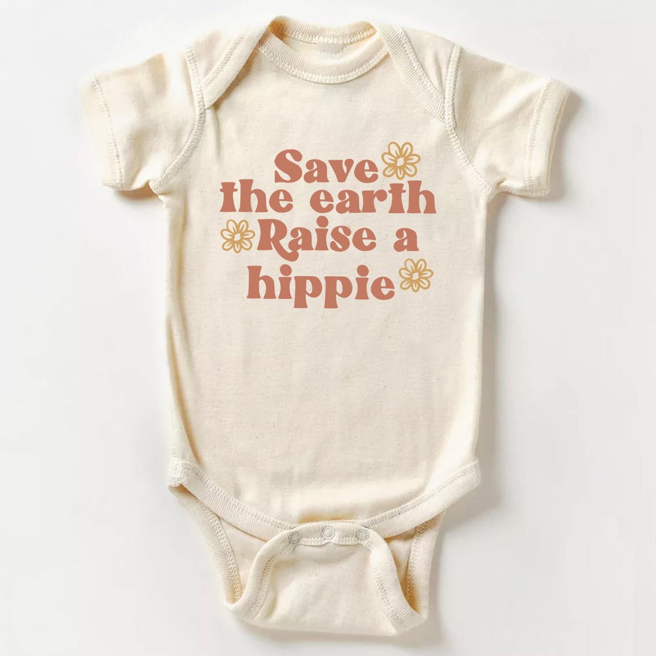 Save The Earth Raise A HippieBaby Bodysuit