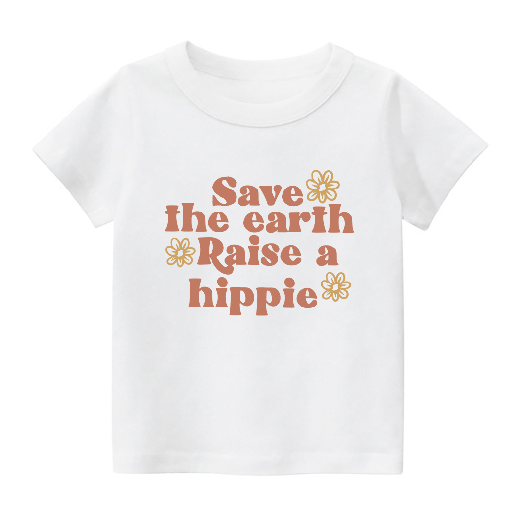 Save The Earth Raise A Hippie Shirt For Kids