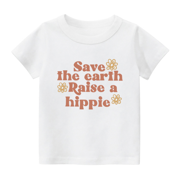 Save The Earth Raise A Hippie Shirt For Kids