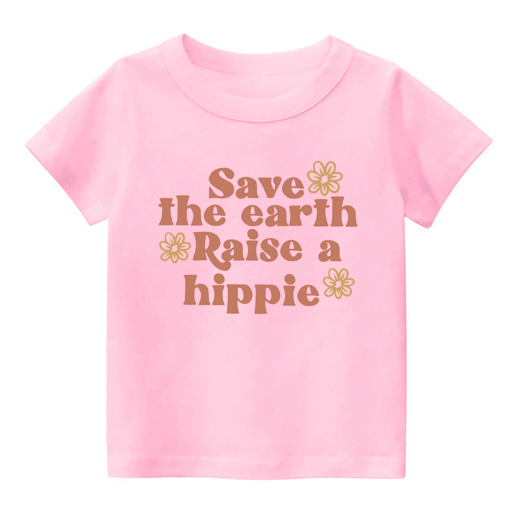 Save The Earth Raise A Hippie Shirt For Kids