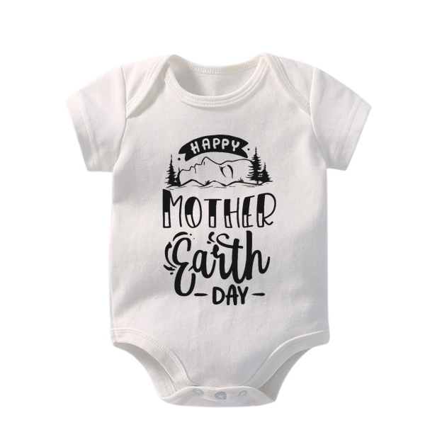 Planet Baseball Happy Earth Day Baby Bodysuit