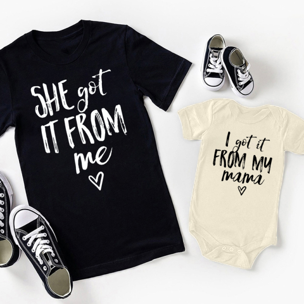 She Got It From Me Mother Daughter Mom&Me Matching Shirt