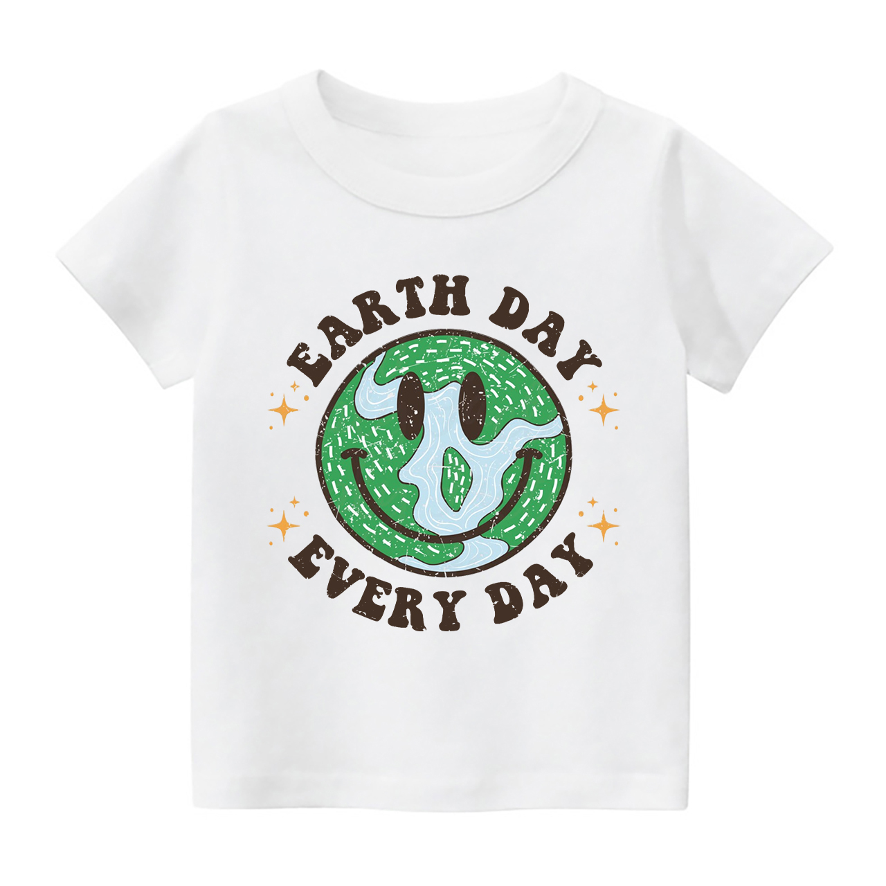 Smiling Earth Day Every Day Kids T-Shirt