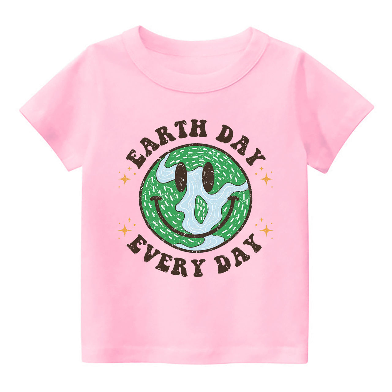 Smiling Earth Day Every Day Kids T-Shirt