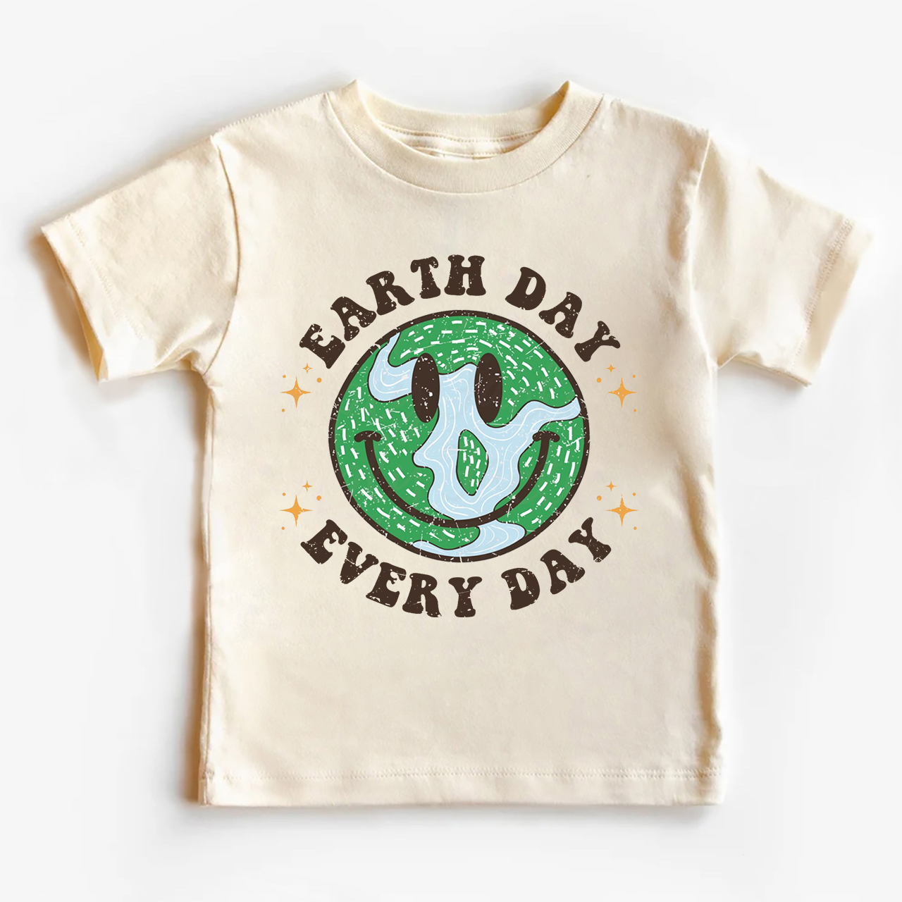 Smiling Earth Day Every Day Kids T-Shirt