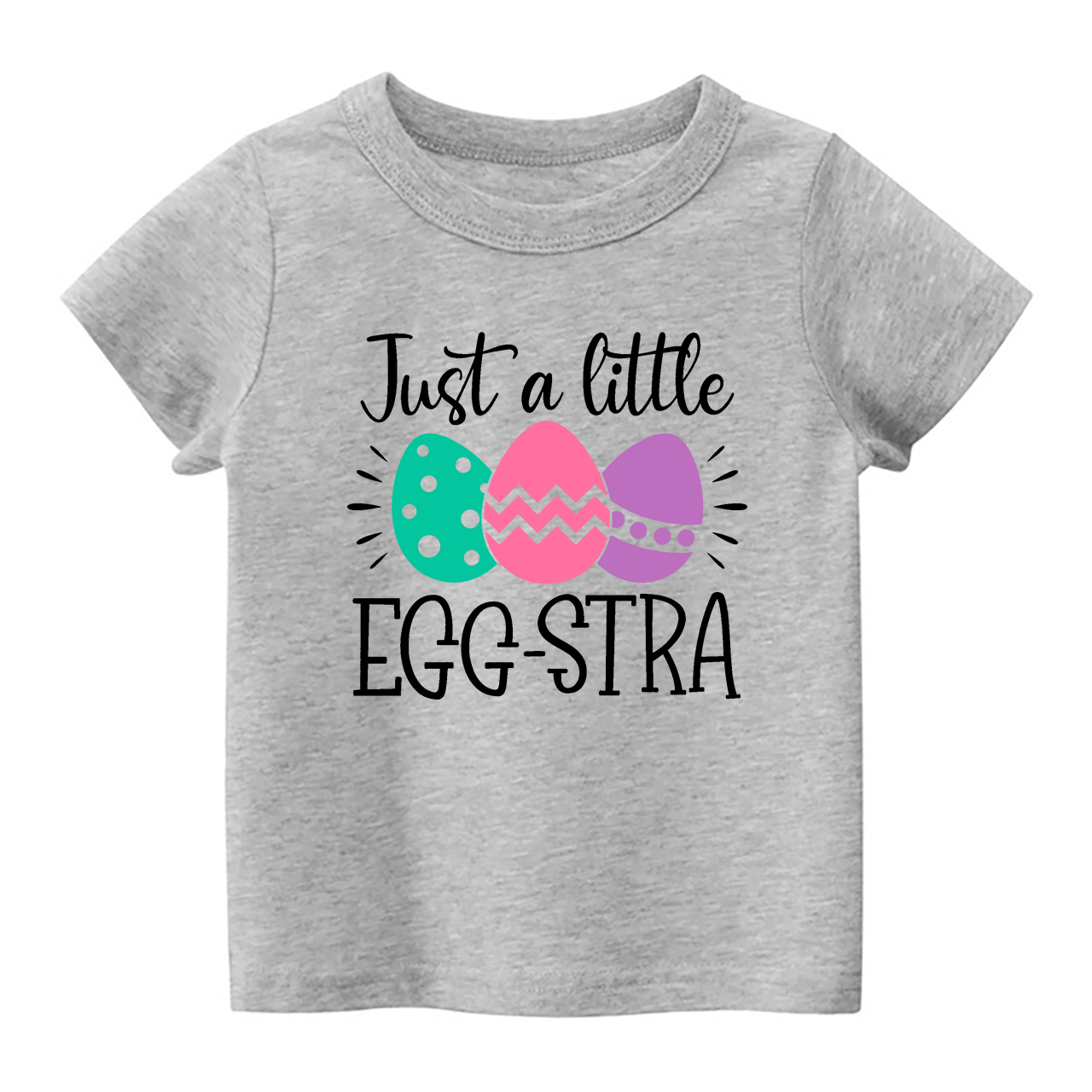 Just A Little Egg-Stra Easter Kids T-Shirt