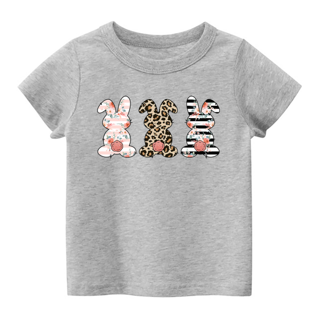 Leopard Bunny Cute Easter Kids T-Shirt
