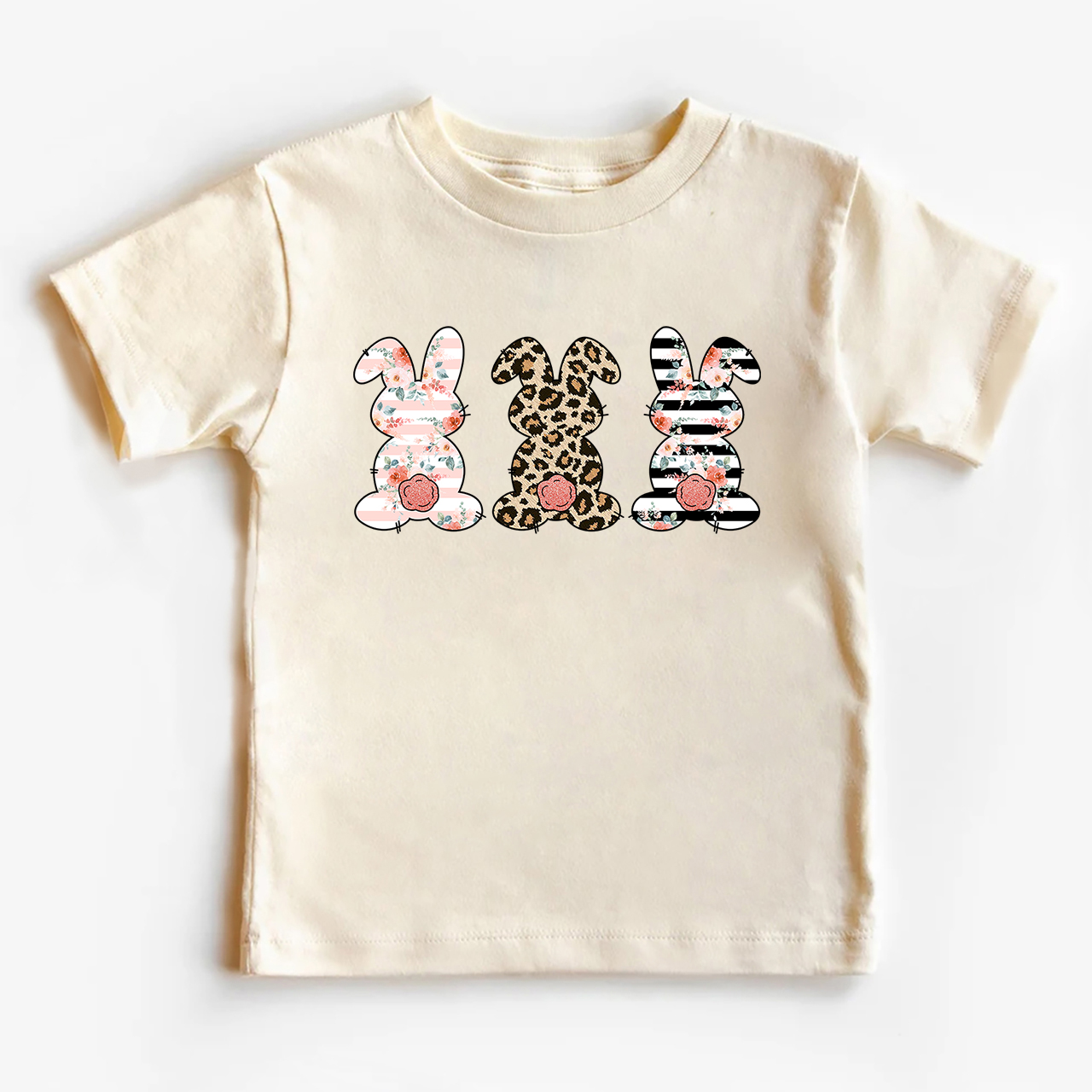 Leopard Bunny Cute Easter Kids T-Shirt