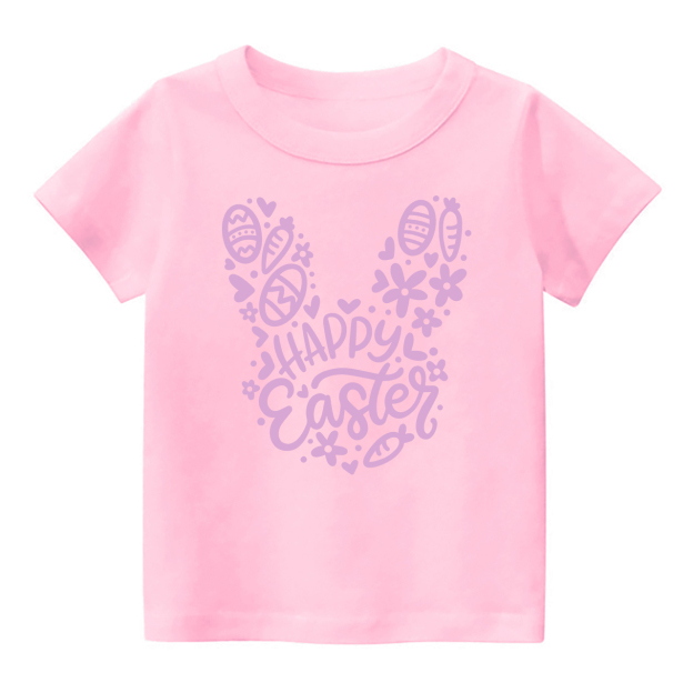 Happy Easter Colorful Bunny Kids T-Shirt